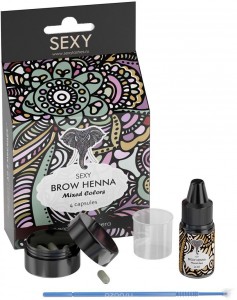 Окрашивание бровей Sexy Brow Henna Набор хны для пробного окрашивания 4 цвета (SSH-00019)