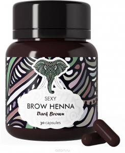 Окрашивание бровей Sexy Brow Henna Темно-коричневая хна для профессионального использования (Цвет Темно-коричневый variant_hex_name 391e00) (SH-00003)