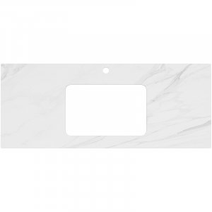 Столешница под раковину KERAMA MARAZZI Plaza Classic Neo Монте тиберио 120 PL3.SG507120R\120 Белый мрамор
