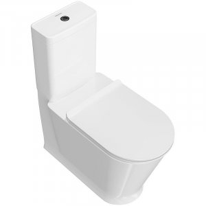 Унитаз компакт KERAMA MARAZZI Plaza Modern PLMR.wc.01 Белый глянцевый без бачка и сиденья