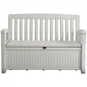 Скамейка для сада Keter Patio Bench White (229476)