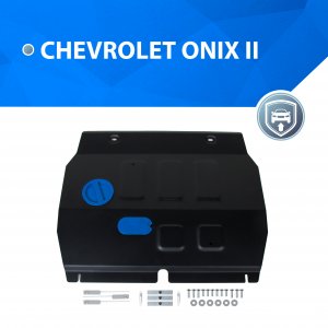 Штампованная защита картера и КПП для Chevrolet Onix II пок. 2019- Rival 111.1032.1