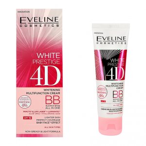 BB крем для лица EVELINE ВВ-крем для лица WHITE PRESTIGE 4D многофункциональный (MPL262614)