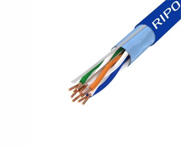 Сетевой кабель RIPO Кабель витая пара для локальной сети LAN FTP4 CAT6 23AWG Cu RIPO 100 метров 001-122016/100
