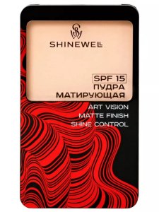 Пудра для лица SHINEWELL Пудра матирующая SPF 15 компактная легкая (MPL265277)