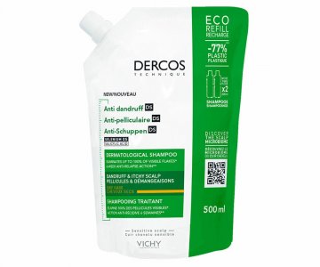 Шампунь для волос Vichy Шампунь-уход для сухих волос интенсивный Dercos Anti-Dandruff (рефил) (VIC979712)