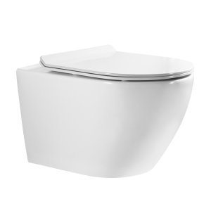 Унитаз Bond Oval F01-10Long подвесной с сиденьем Микролифт