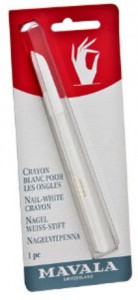 Инструменты для маникюра и педикюра Mavala Белый карандаш для ногтей Nail-White Crayon (Цвет White variant_hex_name F3F3F3) (6492)