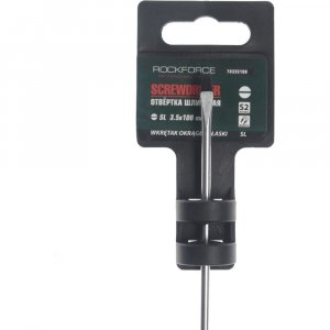 Магнитная шлицевая отвертка ROCKFORCE Profi (RF-70335100)