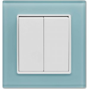 Двухклавишный выключатель Vesta Electric Exclusive Blue (FVK050101SIN)