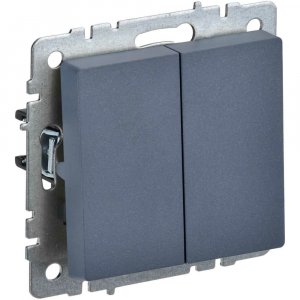 Двухклавишный выключатель Iek Brite вс10-2-0-брм (BR-V20-0-10-K35)