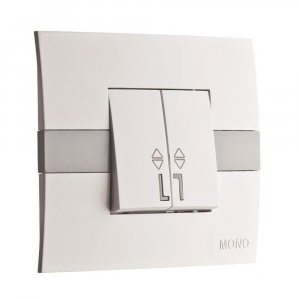 Двухклавишный выключатель MONO ELECTRIC Eco (101-010101-111)