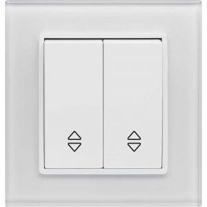 Реверсивный двухклавишный выключатель Vesta Electric Exclusive White (FVK050106BEL)