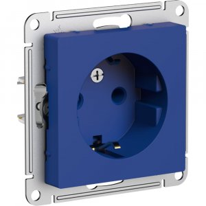 Розетка Systeme Electric Atlasdesign аквамарин (ATN001143)