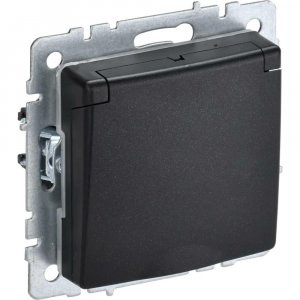 Одноместная розетка Iek Brite рсбш10-3-брч (BR-R16-16-K02)