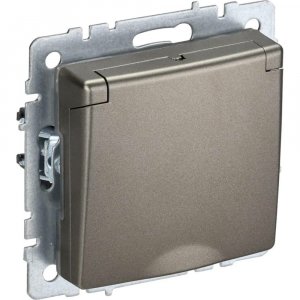 Одноместная розетка Iek Brite рсбш10-3-брш (BR-R16-16-K37)