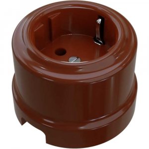 Фарфоровая двухполюсная розетка МЕЗОНИНЪ аврора (GE70302-04)