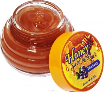 Ночная маска Holika Holika Honey Sleeping Pack Blueberry (Объем 90 мл) (6235)