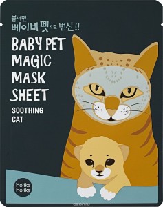 Тканевая маска Holika Holika Baby Pet Magic Mask Sheet Cat (Объем 22 мл) (6235)