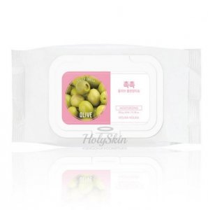 Очищающие салфетки с маслом оливы Holika Holika Daily Fresh Olive Cleansing Tissue (6235)