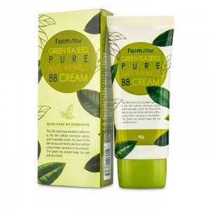 Матирующий BB крем с матовым финишем FARMSTAY Green Tea Seed Pure Anti-Wrinkle BB Cream (Объем 40 г) (8820)