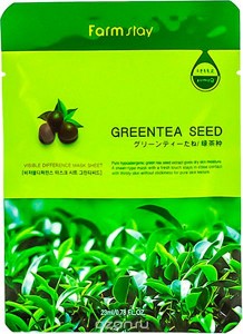 Тканевая маска FARMSTAY Visible Difference Mask Sheet Green Tea Seed (Объем 23 мл) (8820)