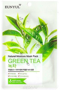 Тканевая маска EUNYUL Natural Moisture Mask Pack Green Tea (Объем 23 мл) (8995)