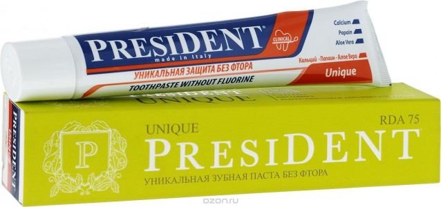 Зубная паста PRESIDENT Unique (Объем 75 мл) (4310-502269)
