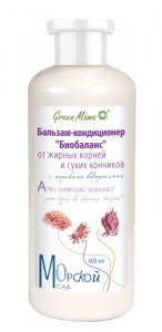 Кондиционер Green mama Бальзам-кондиционер от жирных корней и сухих кончиков (Объем 400 мл) (5008387)