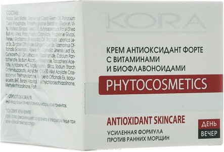 Крем KORA Крем Антиоксидант Форте для лица с витаминами и биофлавоноидами (Объем 50 мл) (8291)