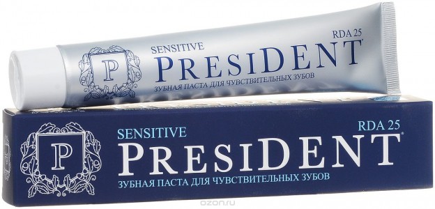 Зубная паста PRESIDENT Sensitive (Объем 75 мл) (4310-880137)