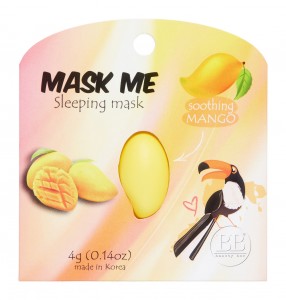 Ночная успокаивающая маска Beauty Bar Mask Me Sleeping Mask Soothing Mango (Объем 4 г) (8868)
