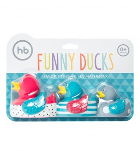Игрушка Happy Baby Набор игрушек для ванной Funny Ducks (32026)