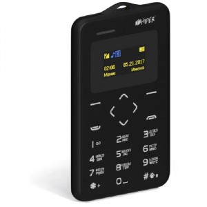 Сотовый телефон HIPER sPhone Card (P-01BLK)