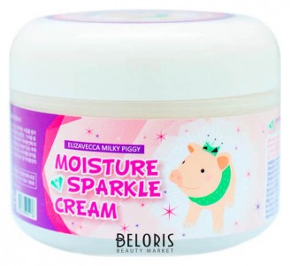 Увлажняющий крем для лица придающий сияние коже ELIZAVECCA Milky Piggy Moisture Sparkle Cream (Объем 100 мл) (8652)