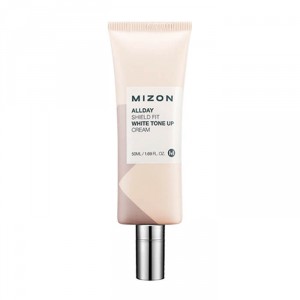 Дневной защитный крем для лица с осветляющим эффектом Mizon Allday Shieldshit White Tone Up Cream (Объем 50 мл) (7965)