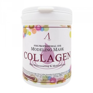 альгинатная маска с коллагеном Anskin Collagen Anti-Aging & Firming Modeling Mask (Объем 240 г) 240 мл (8210)