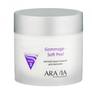 Мягкий крем-гоммаж ARAVIA Professional Мягкий крем-гоммаж для массажа Gommage Soft Peel (Объем 300 мл) (9204)