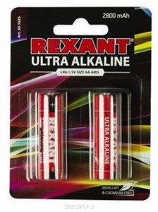 Батарейка REXANT AA LR6 1.5 V 2800 mAh (30-1025)