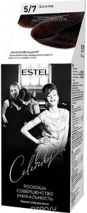 Перманентное окрашивание ESTEL Celebrity 5/7 (Цвет 5/7 Шоколад variant_hex_name 4C3531) (7945)