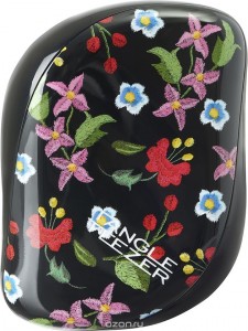 Расчески и щетки TANGLE TEEZER Compact Styler Embroidered Floral (Цвет Embroidered Floral variant_hex_name 65742d) (1624)