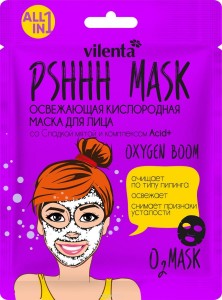 Тканевая маска Vilenta PShhh Mask Маска со сладкой мятой и комплексом Acid+ (9726)