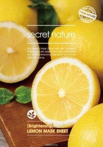 Тканевая маска Secret Nature Brightening Lemon Mask Sheet (Объем 25 мл) (9631)