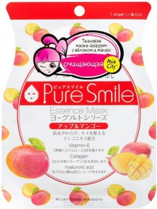 Тканевая маска SunSmile Pure Smile Yogurt Apple Mango Essence Mask (Объем 23 мл) (9690)