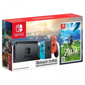 Игровая приставка Nintendo Nintendo Switch (красно-синий)+Legend of Zelda:BotW компл. (0615200999612)