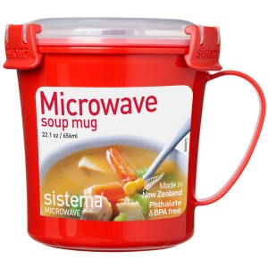 Контейнер для продуктов Sistema Microwave Soup Mag 656мл Red (1107)