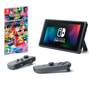 Игровая приставка Nintendo Nintendo Switch (серый) + Mario Kart 8 Deluxe (ConSWT4)