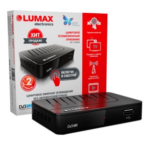 Приемник телевизионный DVB-T2 lumax DV1103HD