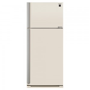 Холодильник с верхней морозильной камерой Широкий Sharp SJXE59PMBE Beige