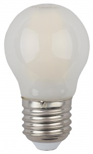 Лампа светодиодная ЭРА F-LED P45 E27 7W 220V 2700K матовая (Б0027958)